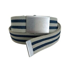 Gap Cloth Canvas Belt Strap with Buckle Y2K Striped Large